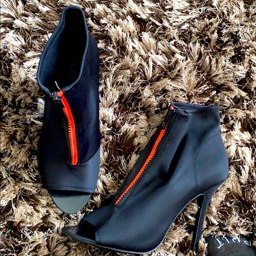 Open toe, ankle boots